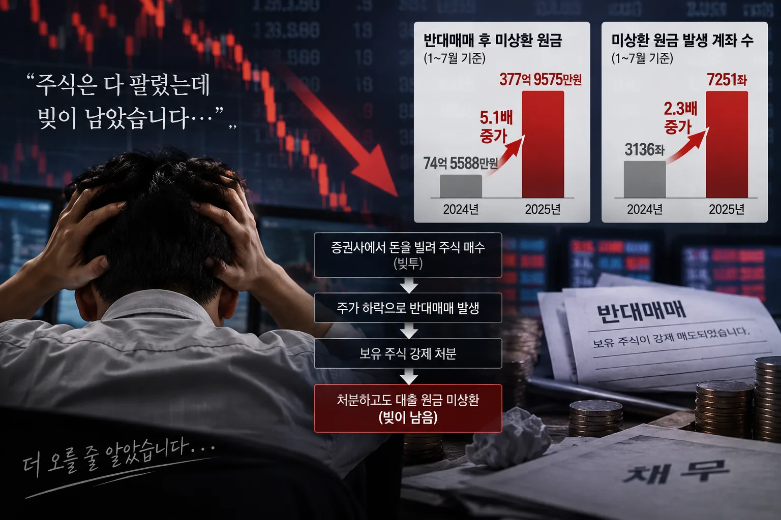 빚투 후폭풍…주식 강제처분해도 빚 남았다
